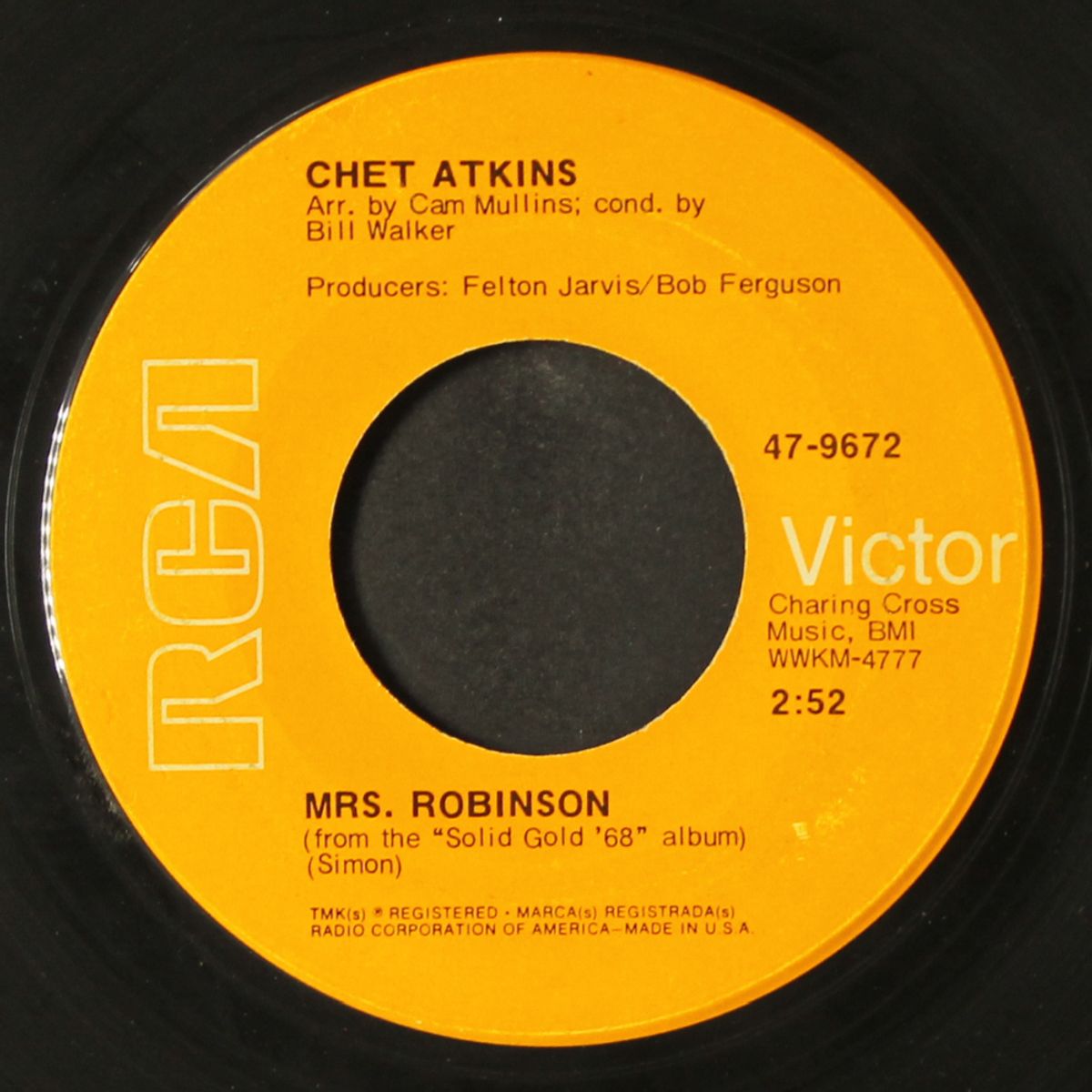 mrs. robinson / light my fire by CHET ATKINS
