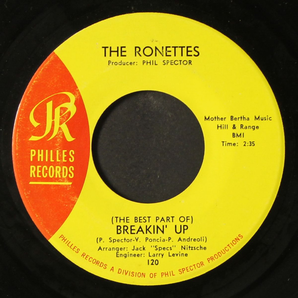 (the best part of) breakin' up / big red by RONETTES
