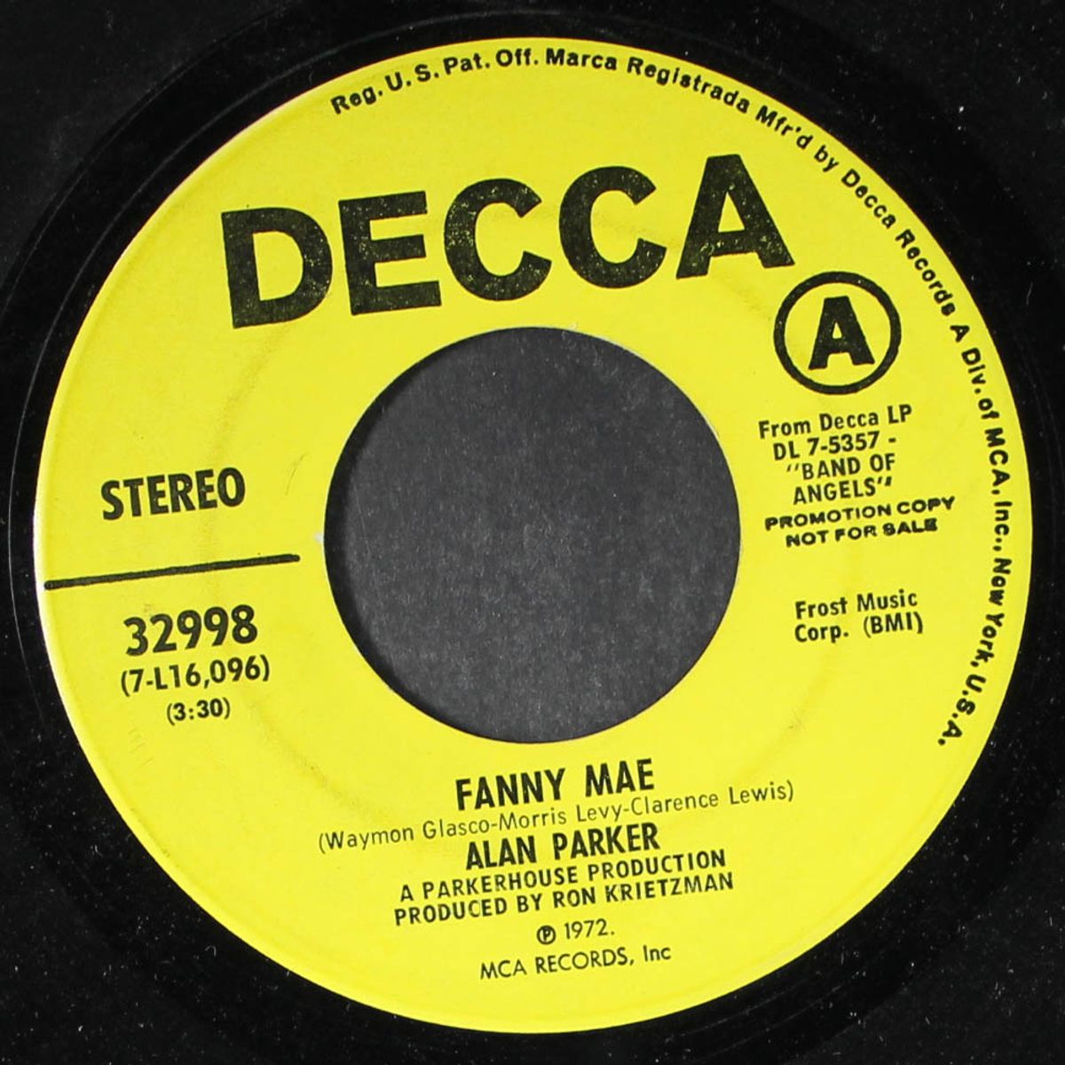 fanny mae / let's talk it over by ALAN PARKER