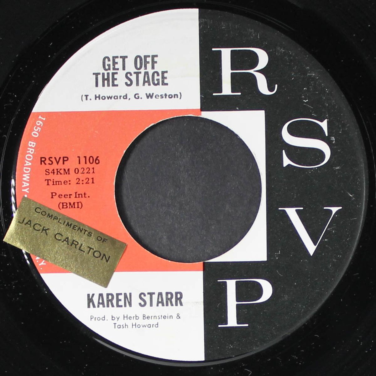 big man / get off the stage by KAREN STARR
