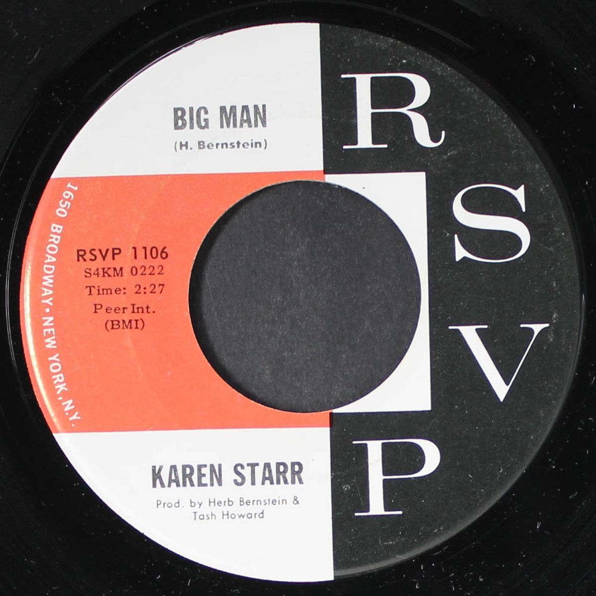 big man / get off the stage by KAREN STARR