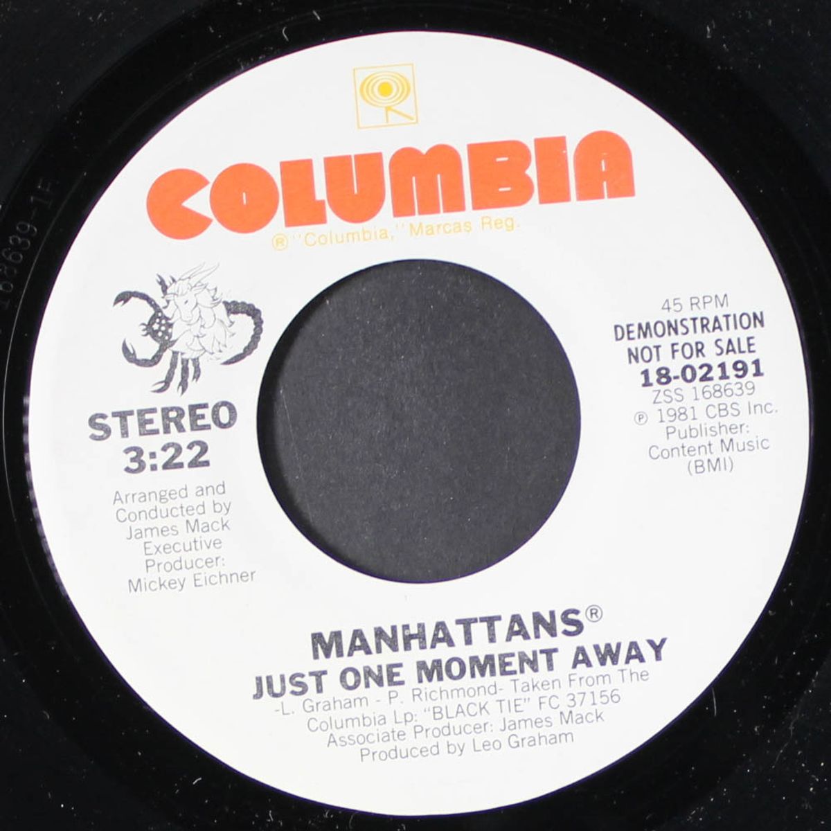 just one moment away / same by MANHATTANS