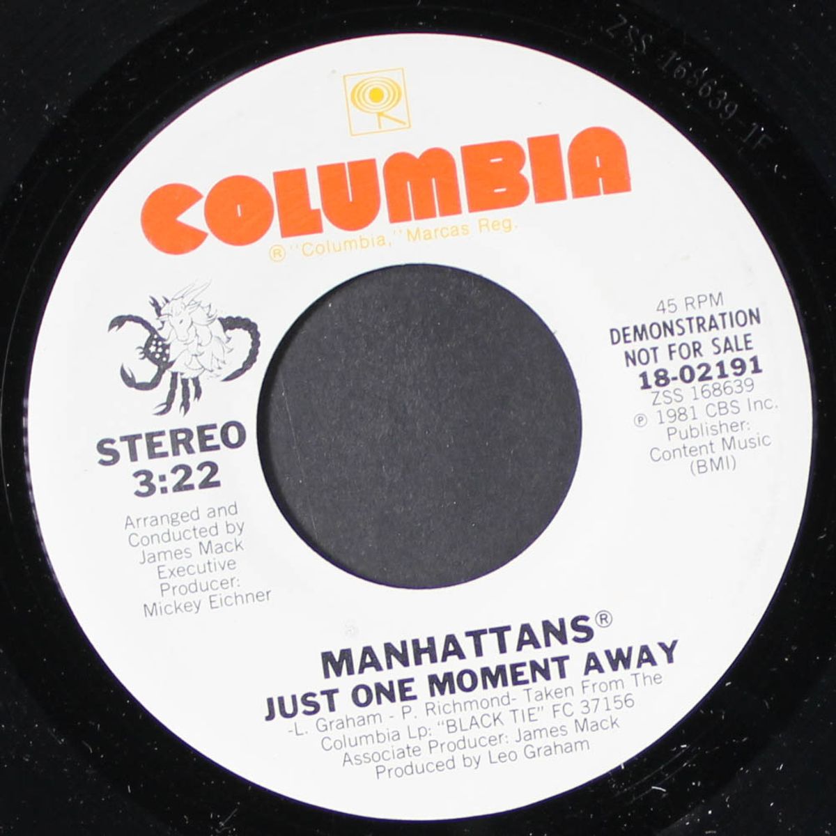 just one moment away / same by MANHATTANS