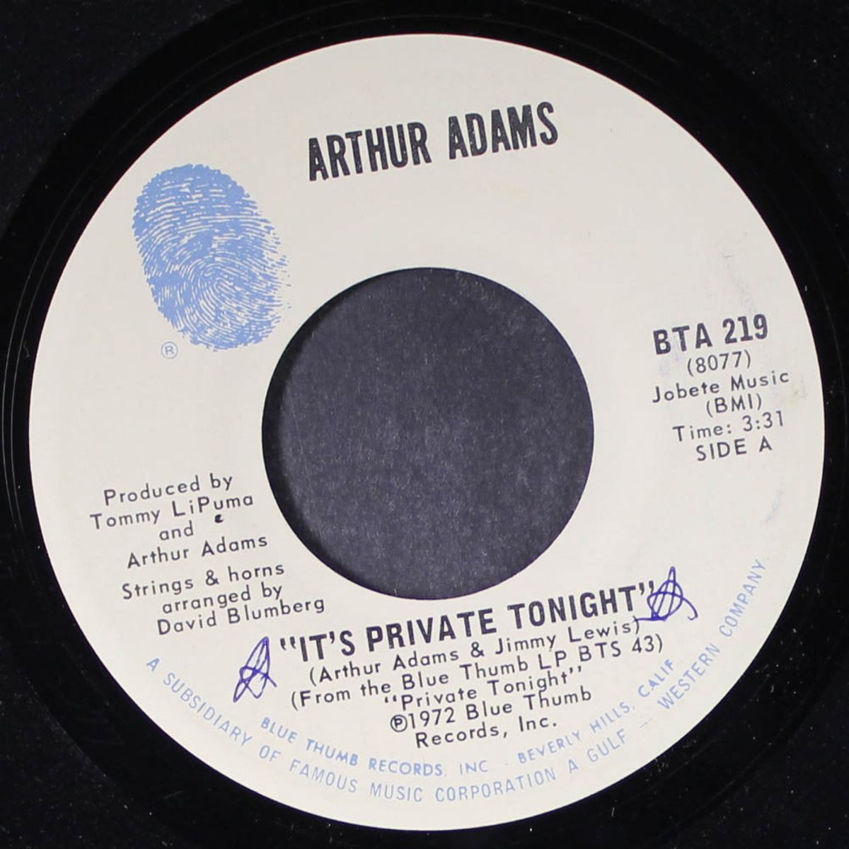 it's private tonight / i've got to help my people by ARTHUR ADAMS