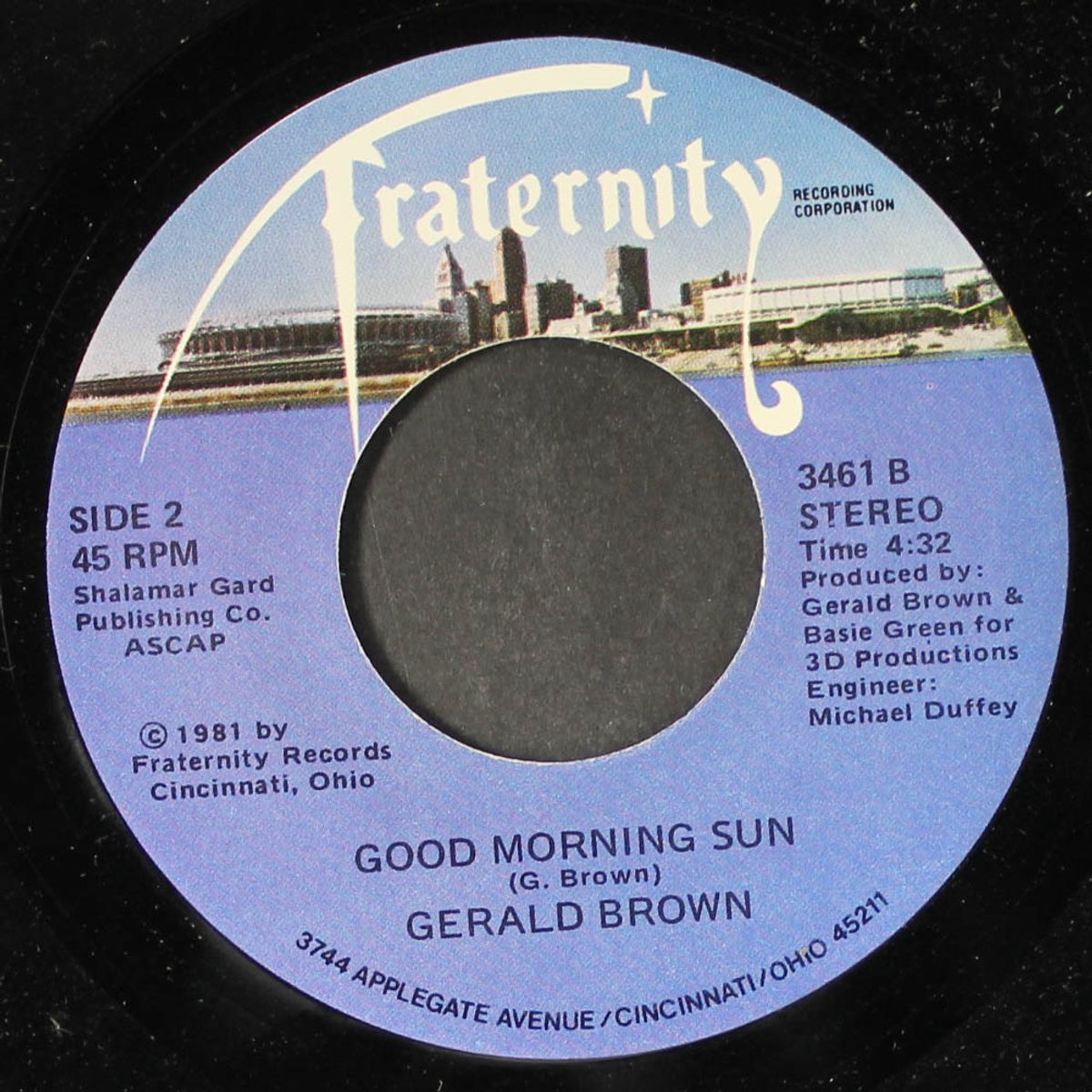 good morning sun / i'm gonna wear a smile by GERALD BROWN