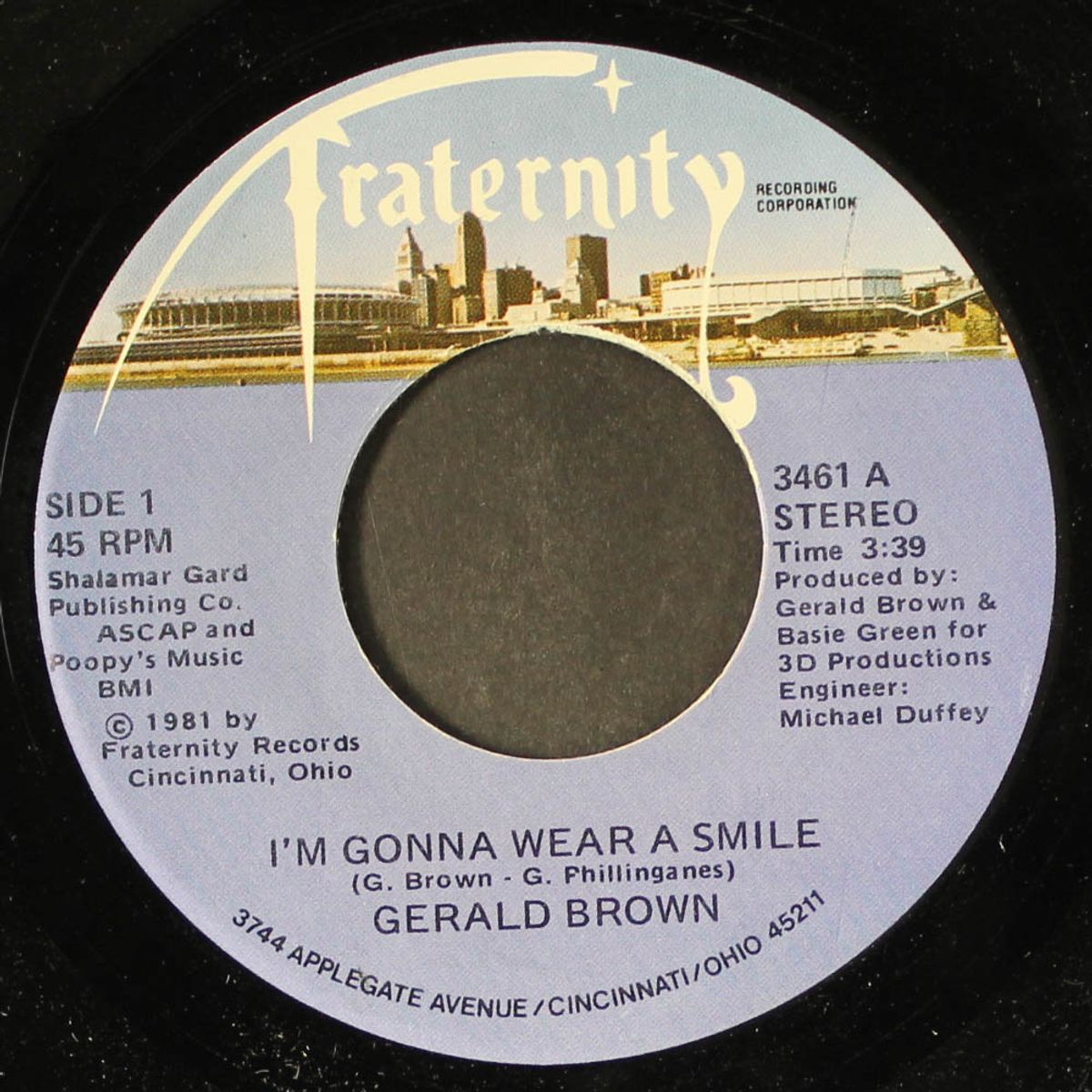 good morning sun / i'm gonna wear a smile by GERALD BROWN