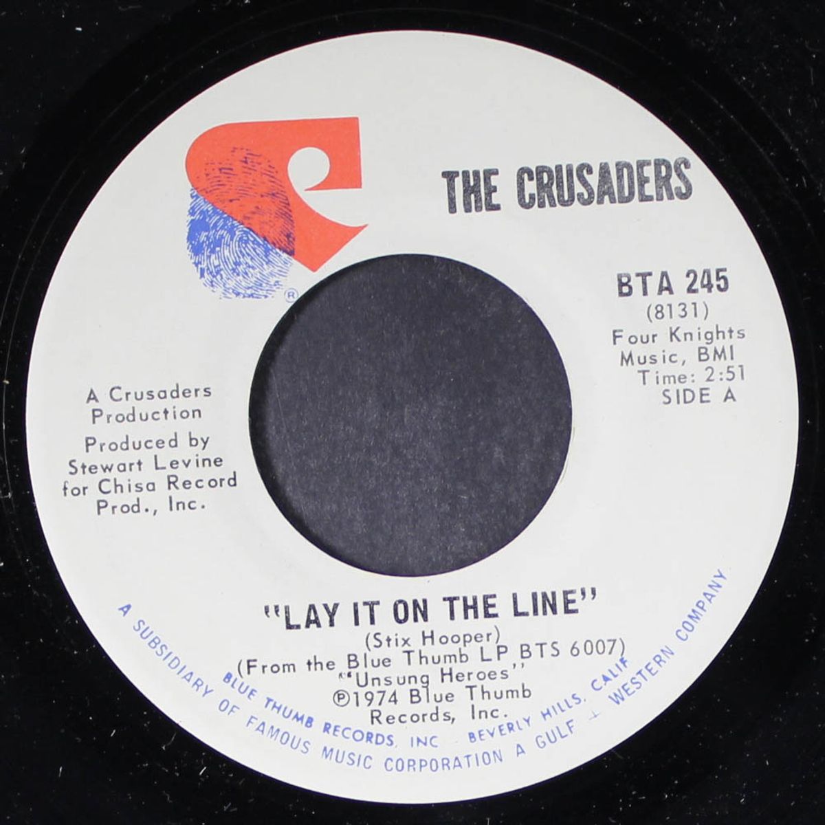 lay it on the line / let's boogie by CRUSADERS