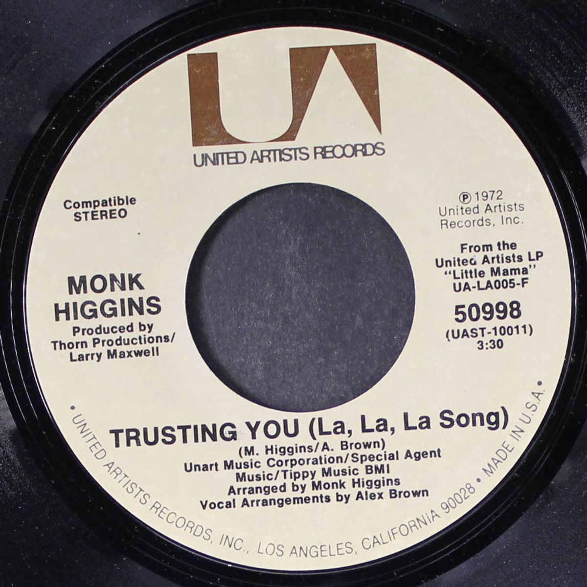 little mama / trusting you by MONK HIGGINS