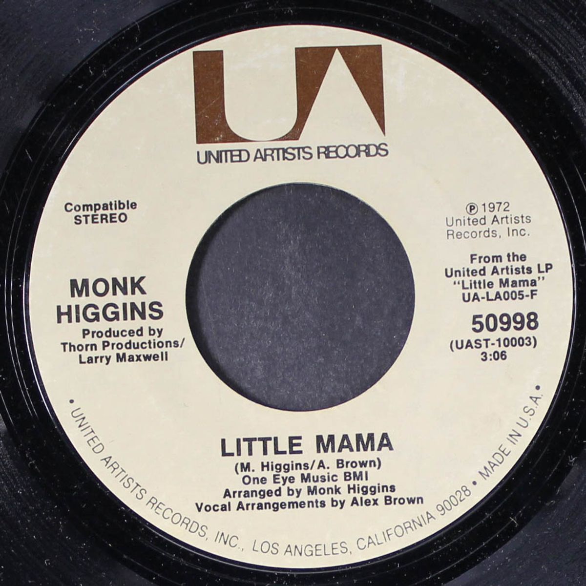 little mama / trusting you by MONK HIGGINS