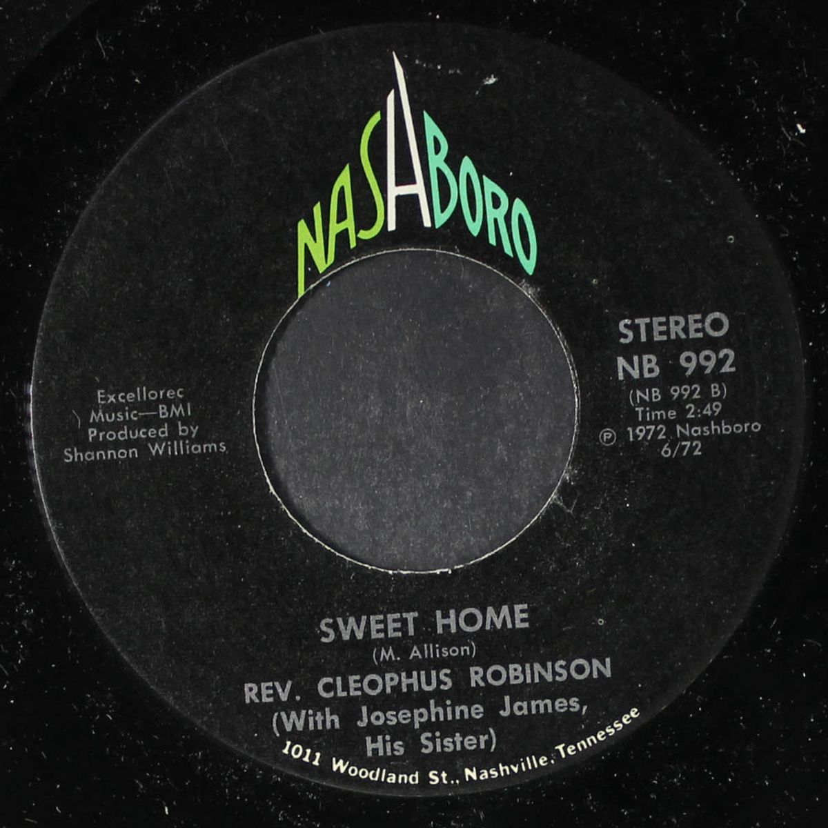 ain't nobody's business / sweet home by REV. CLEOPHUS ROBINSON