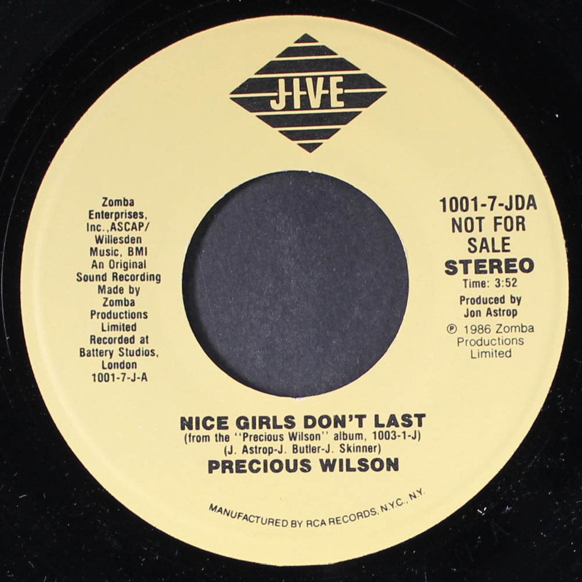 nice girls don't last / same by PRECIOUS WILSON