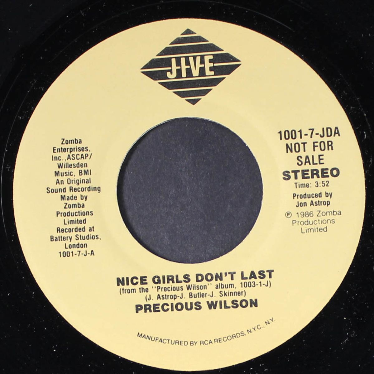 nice girls don't last / same by PRECIOUS WILSON