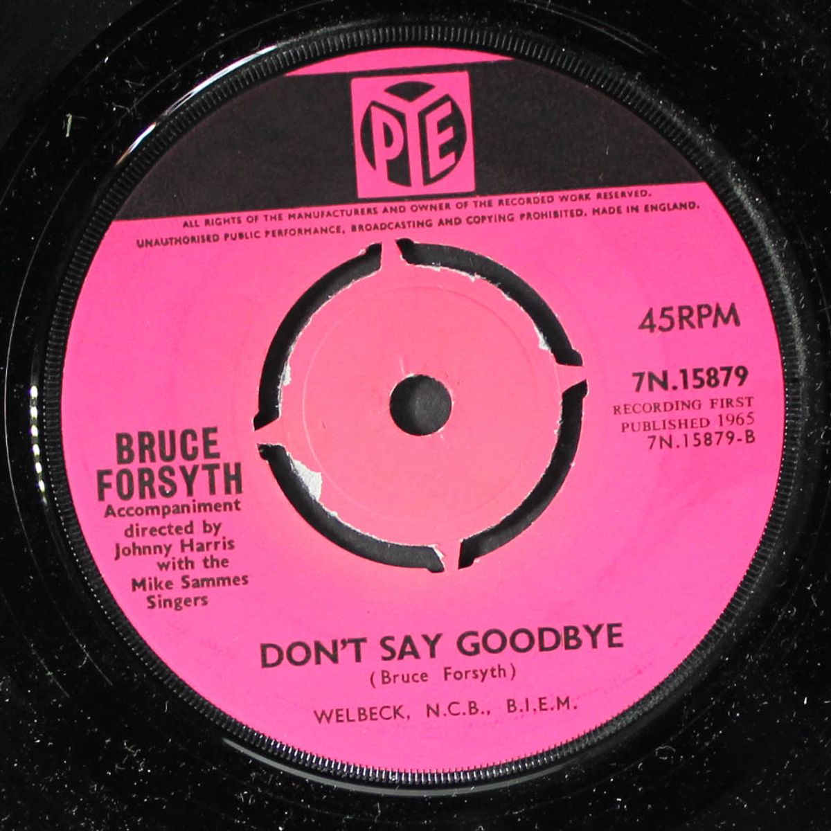 don't say goodbye / hush, hush sweet charlotte by BRUCE FORSYTH