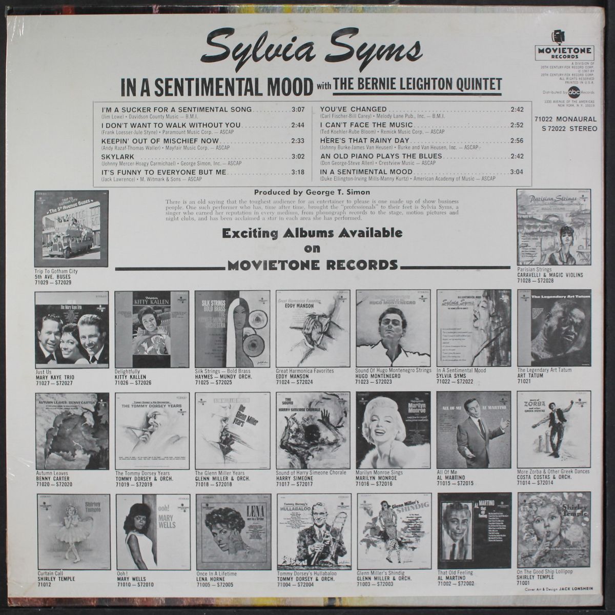 in a sentimental mood by SYLVIA SYMS
