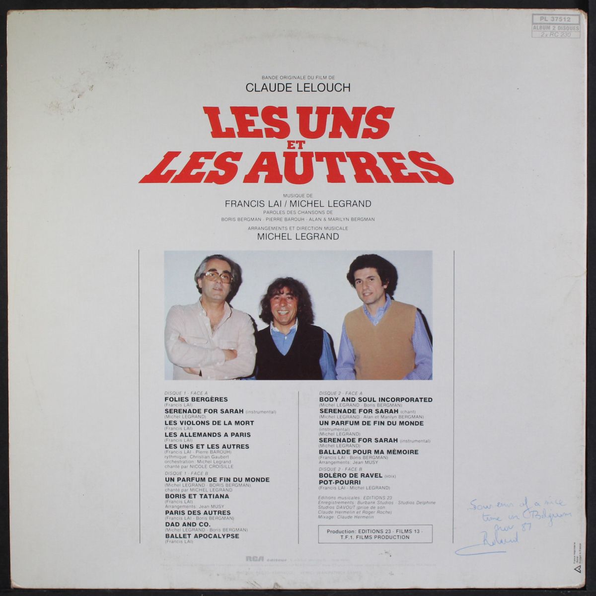 les uns et les autres by SOUNDTRACK