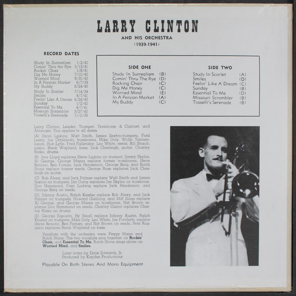 a study in (1939-1941) by LARRY CLINTON