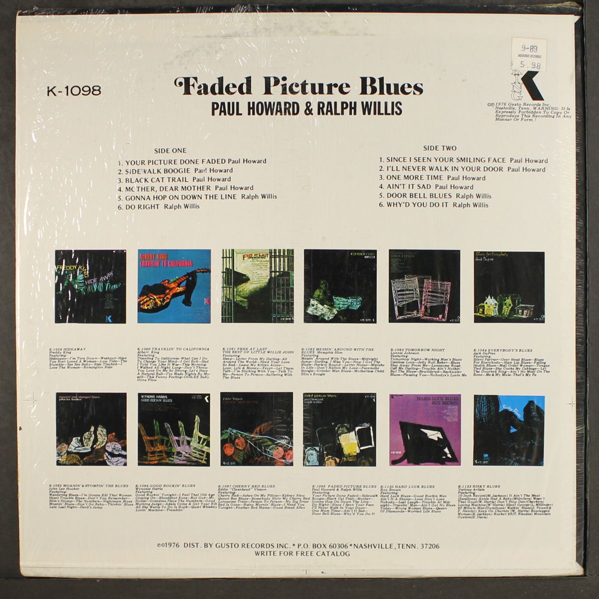 faded picture blues by PAUL HOWARD & RALPH WILLIS