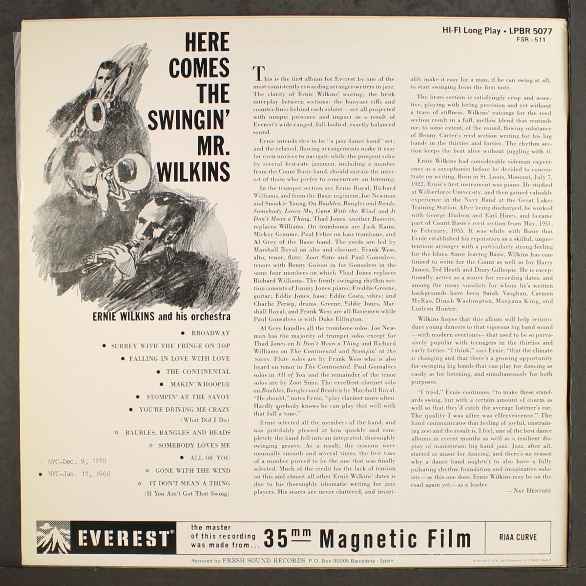 here comes the swingin' mr. wilkins by ERNIE WILKINS