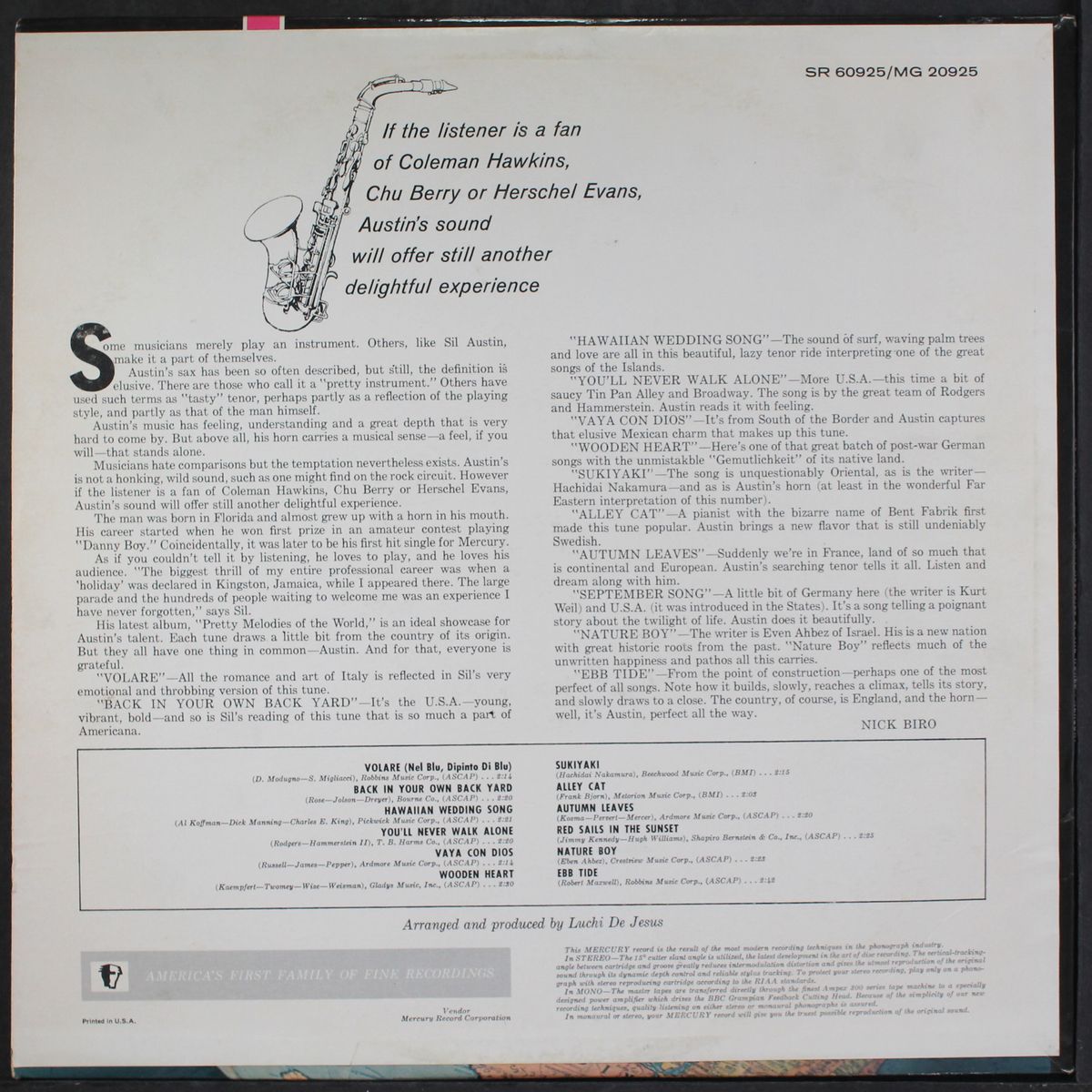 plays pretty melodies of the world by SIL AUSTIN