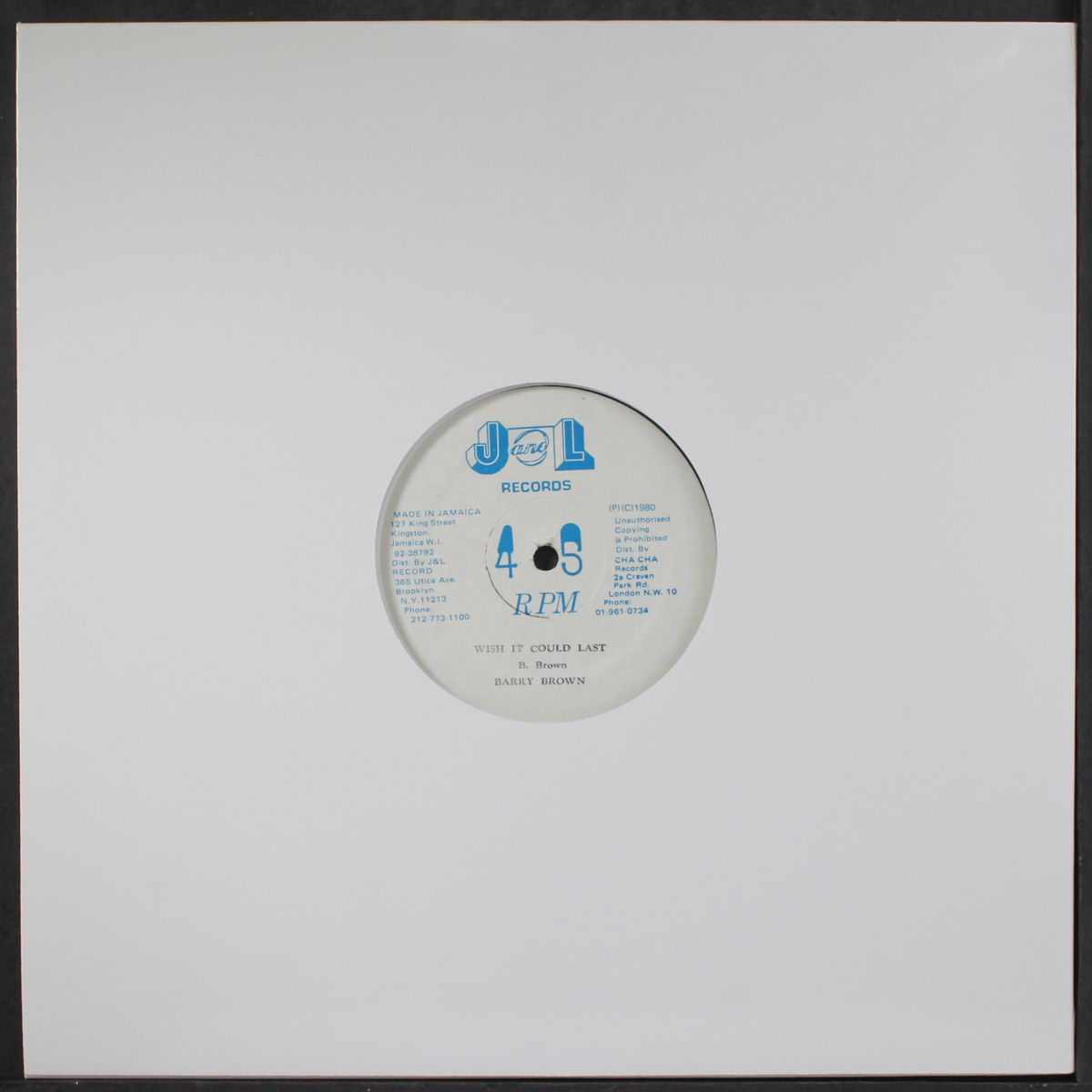 problem get you down / wish it could last by BARRY BROWN