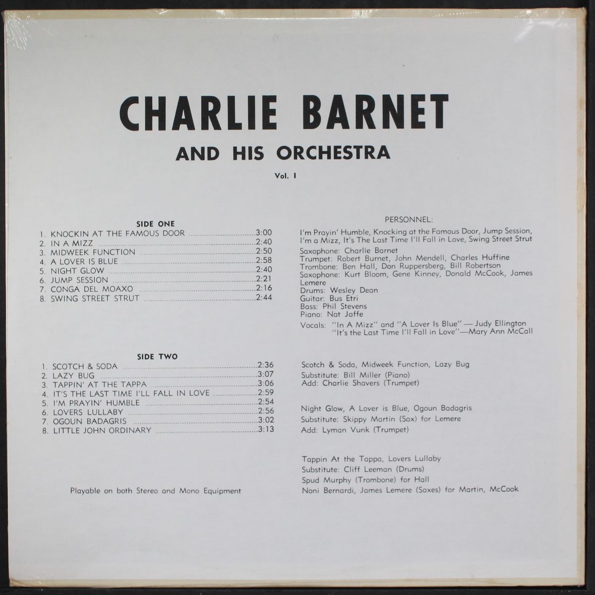 charlie barnet by CHARLIE BARNET