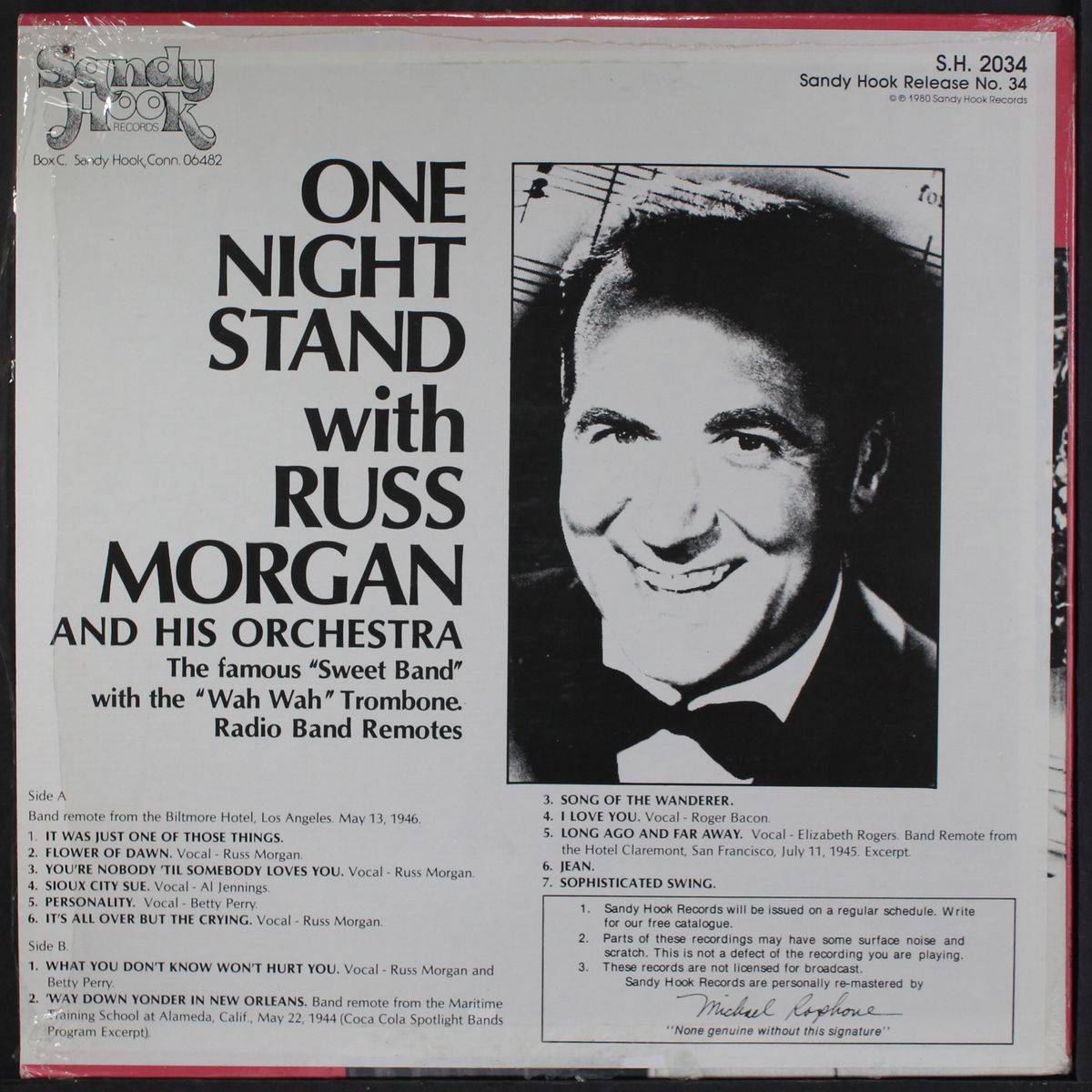 one night stand by RUSS MORGAN