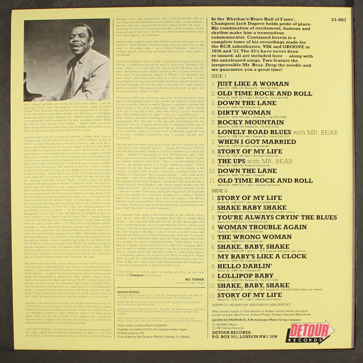 shake baby shake by CHAMPION JACK DUPREE