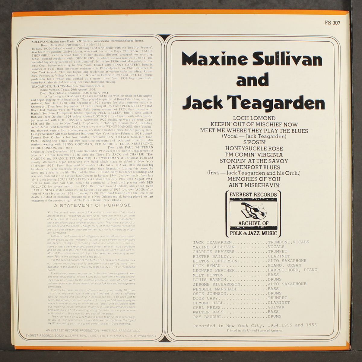 maxine sullivan & jack teagarden by MAXINE SULLIVAN & JACK TEAGARDEN