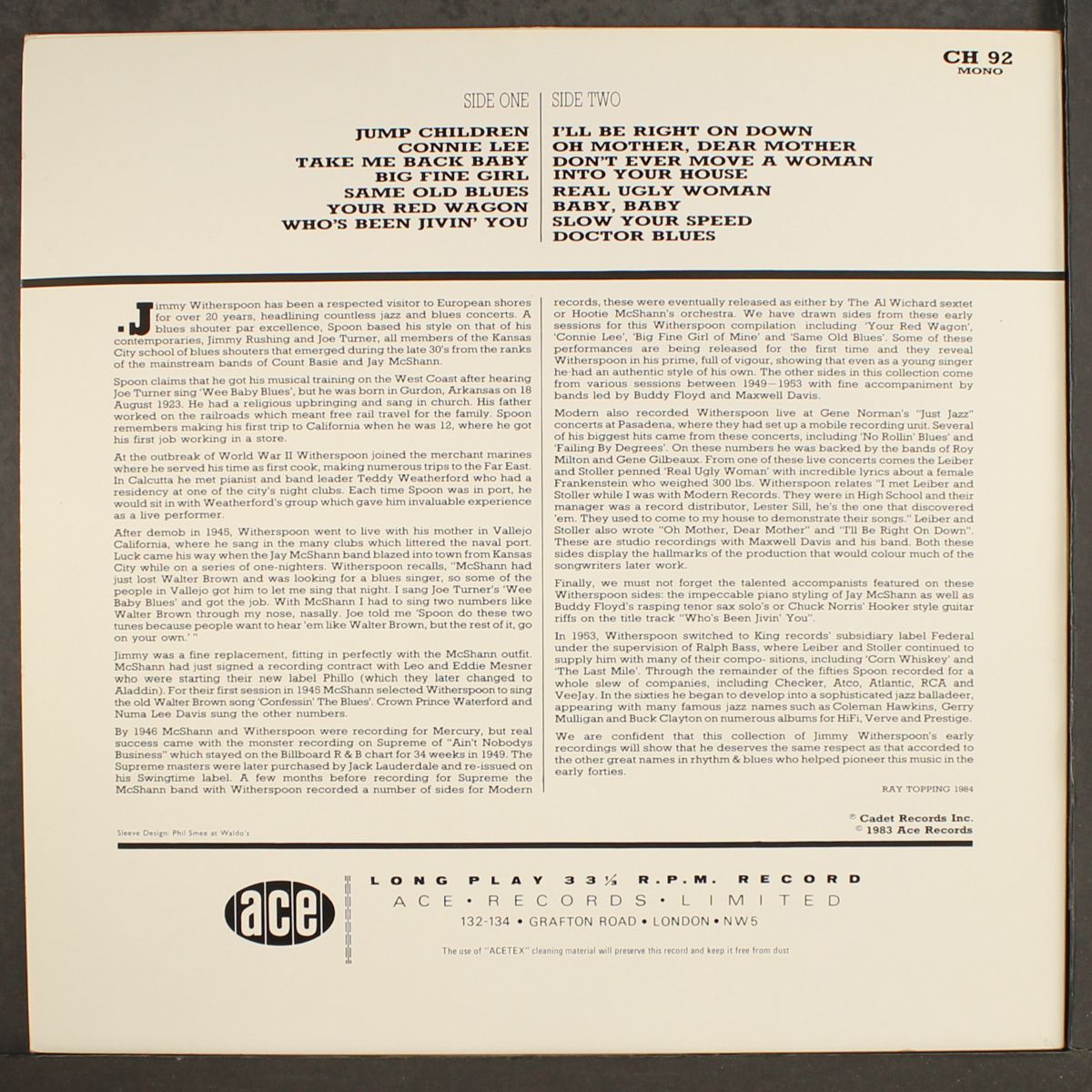 who's been jivin you by JIMMY WITHERSPOON