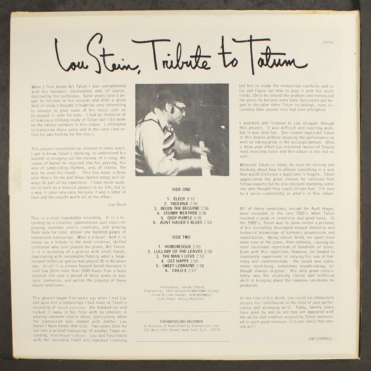 tribute to tatum by LOU STEIN