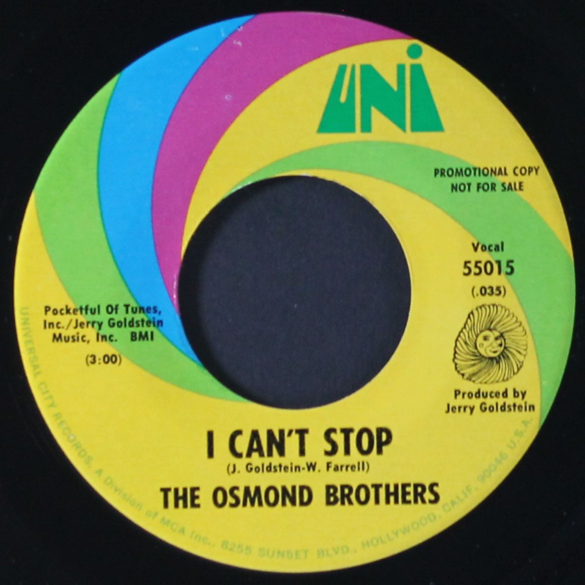 flower music / i can't stop by OSMOND BROTHERS