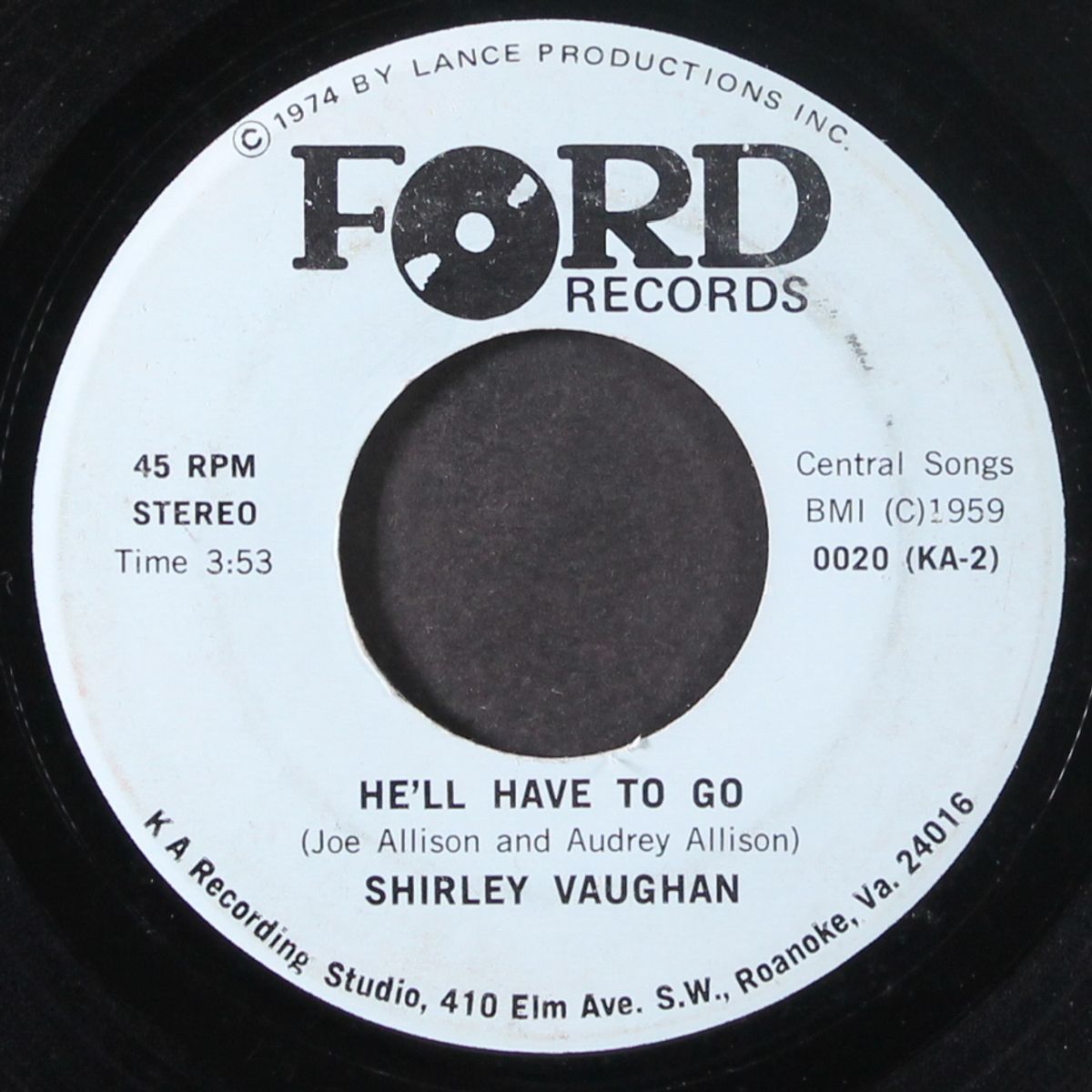 don't come back knocking / he'll have to go by SHIRLEY VAUGHAN