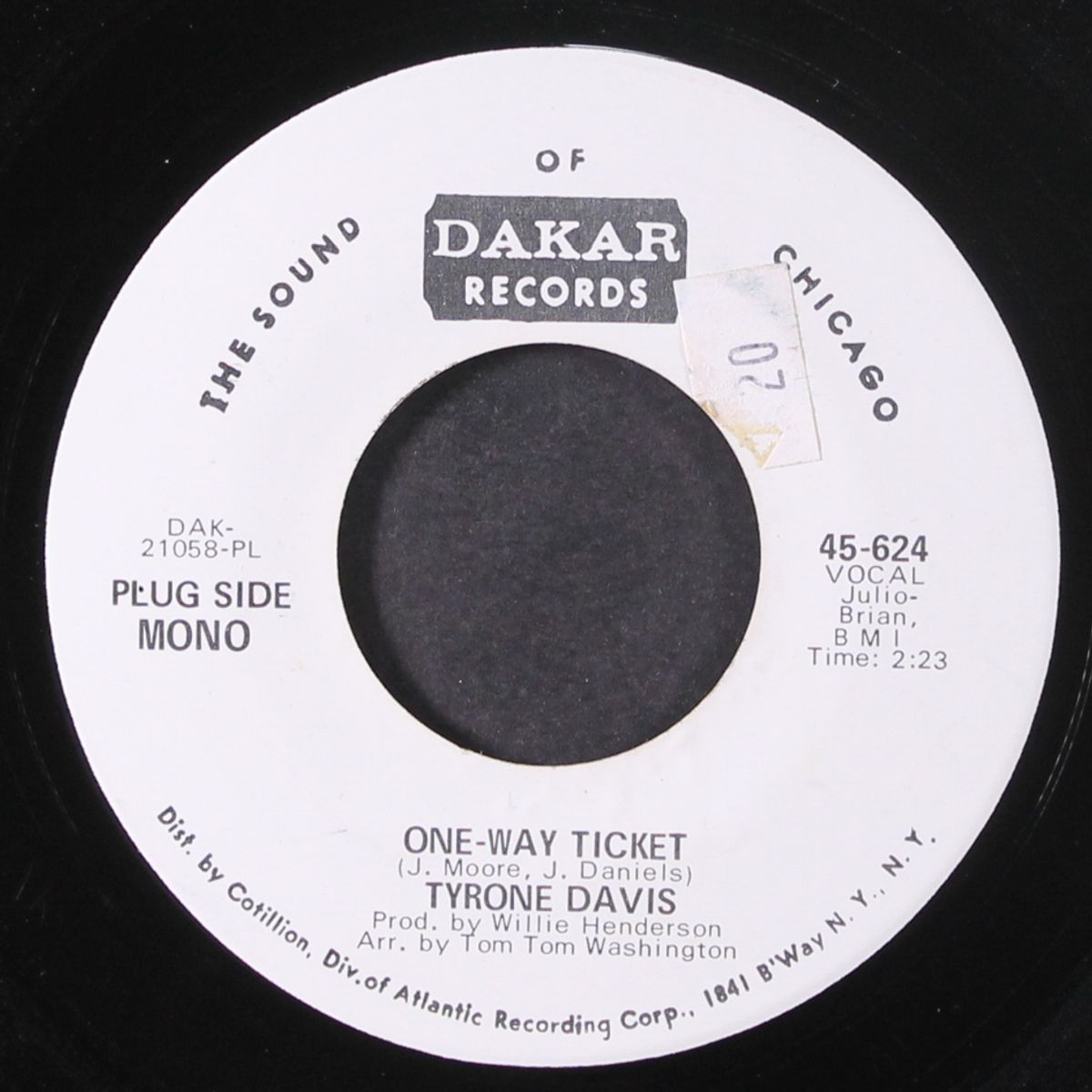 one way ticket / mono by TYRONE DAVIS