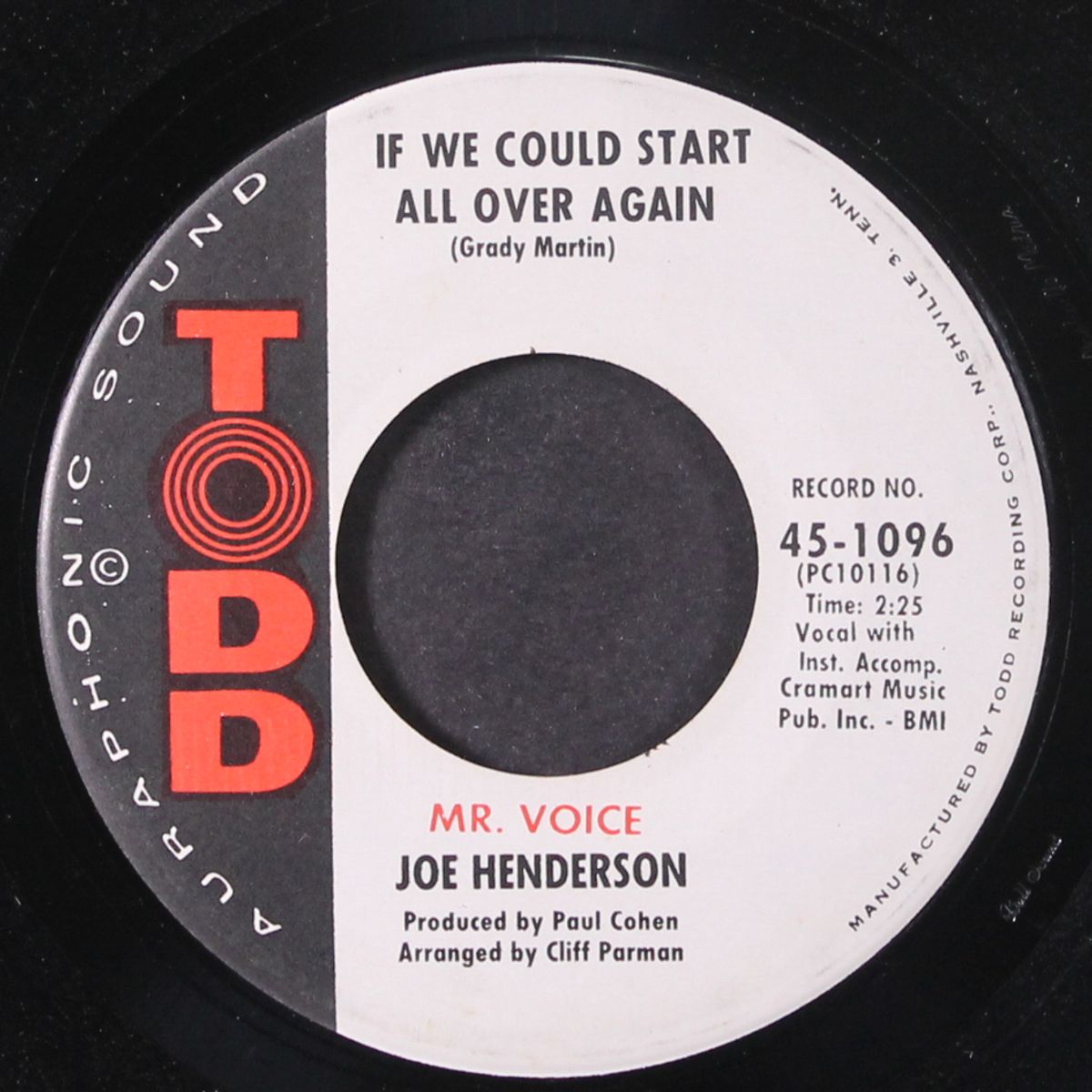 if we could start all over again / you take one step by JOE HENDERSON