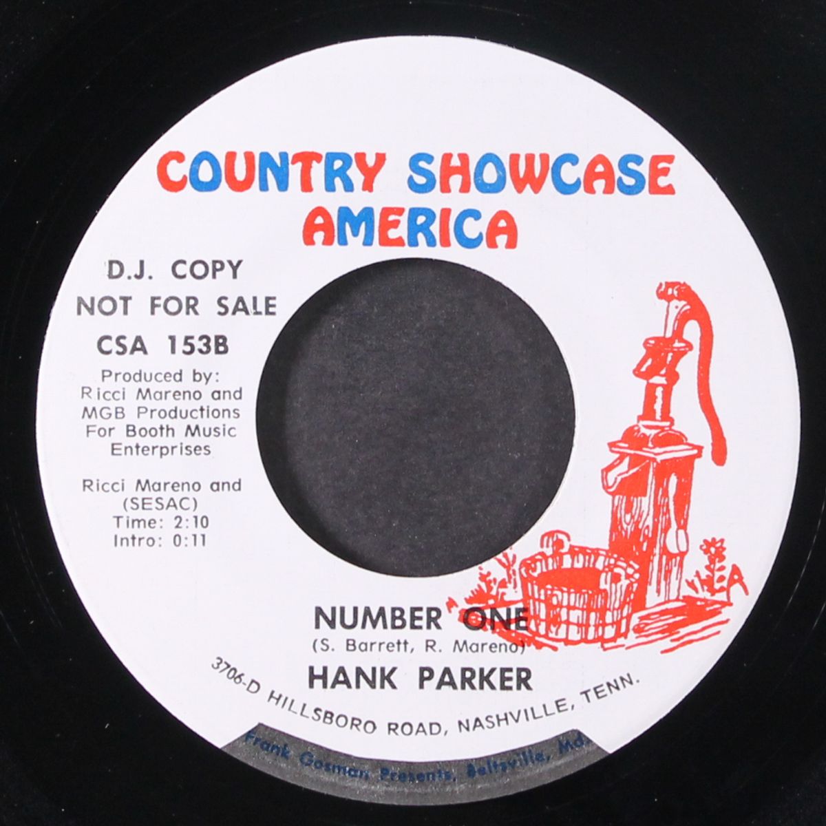 number one / makin' my way back to idaho by HANK PARKER