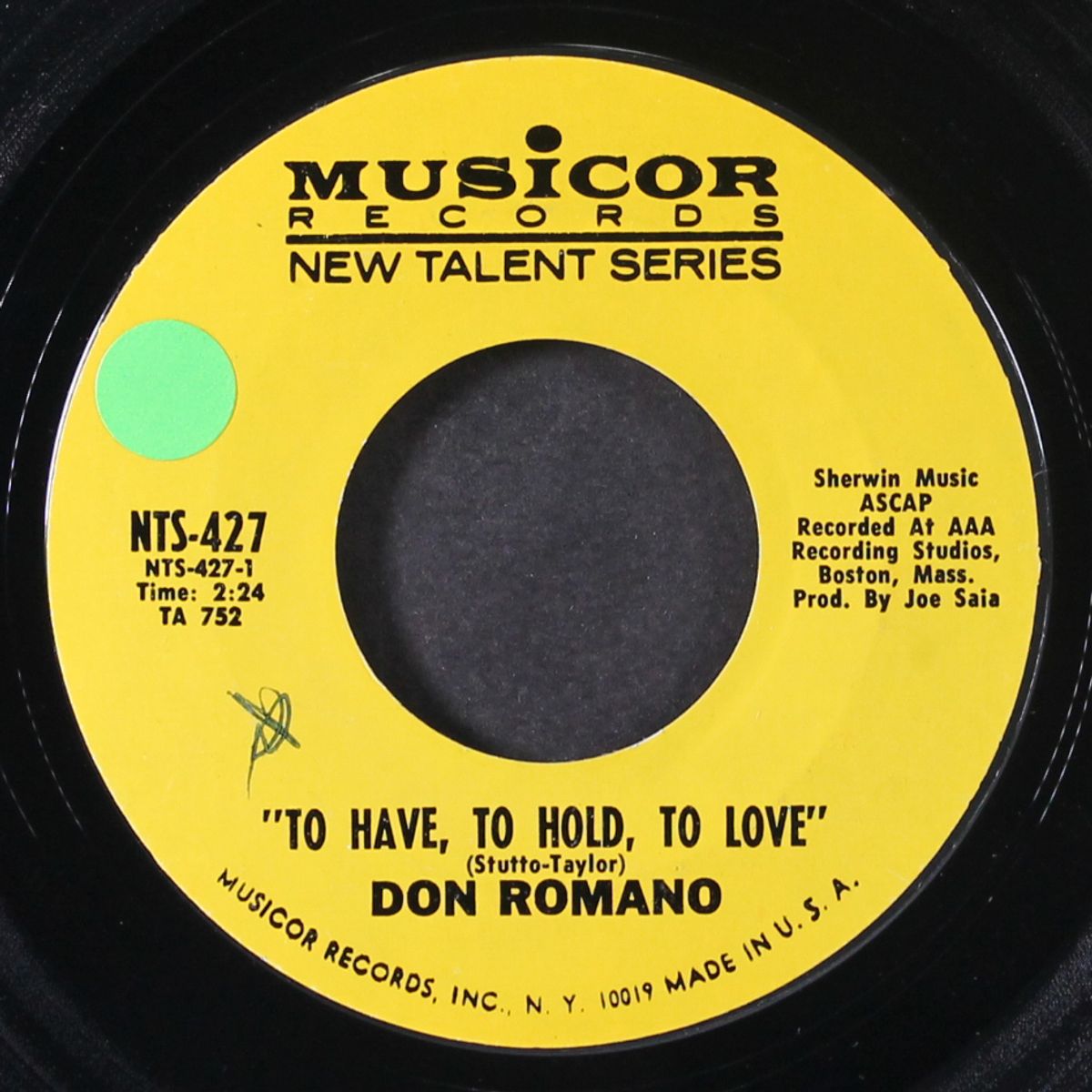 when i was just a boy / to have, to hold, to love by DON ROMANO