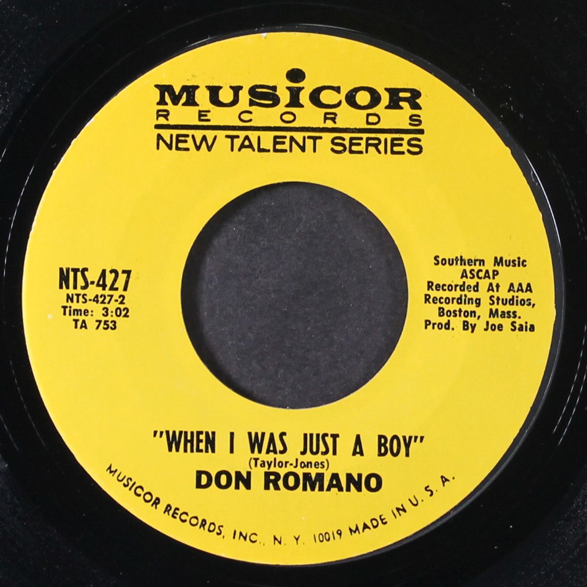 when i was just a boy / to have, to hold, to love by DON ROMANO