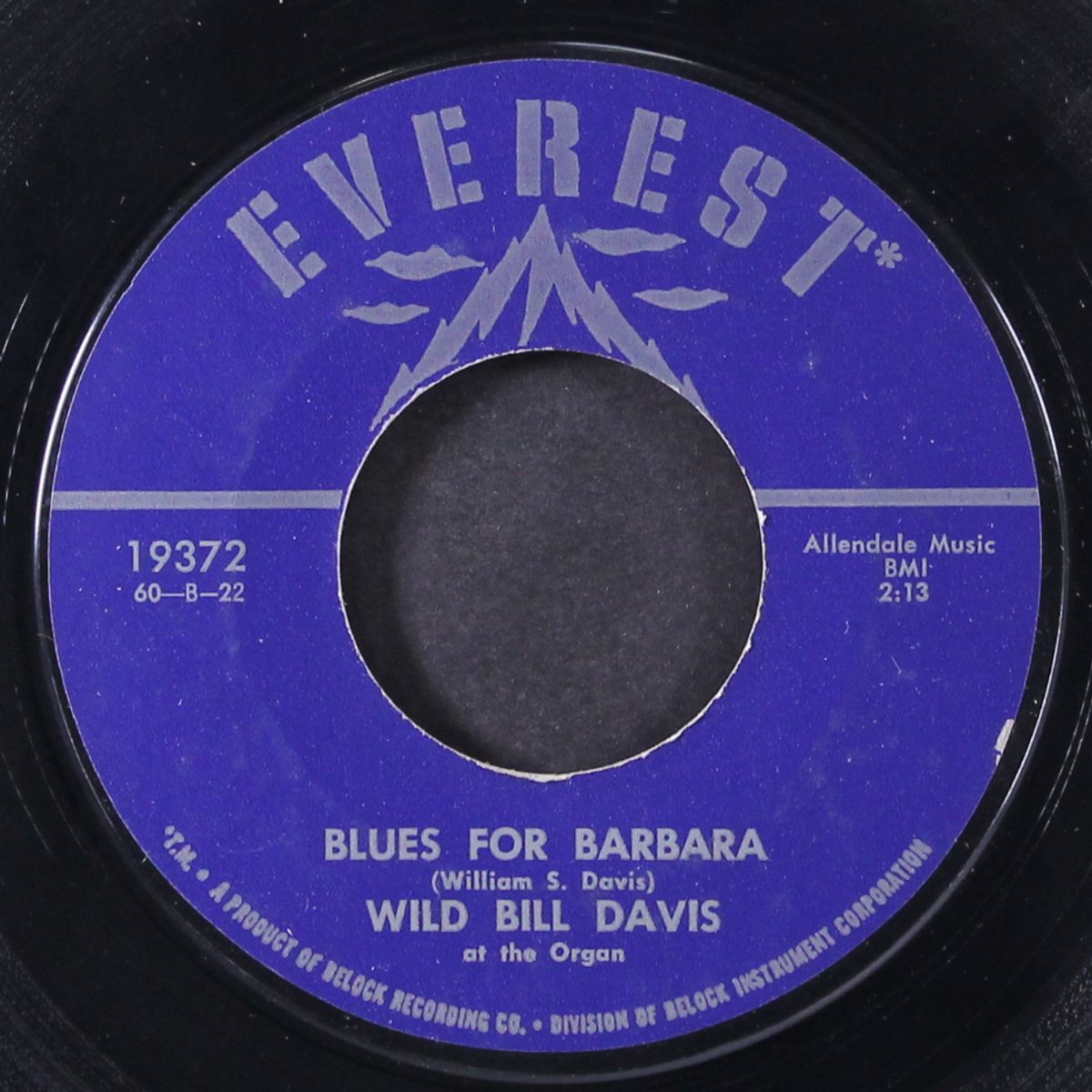 blues for barbara / boogie woogie by WILD BILL DAVIS