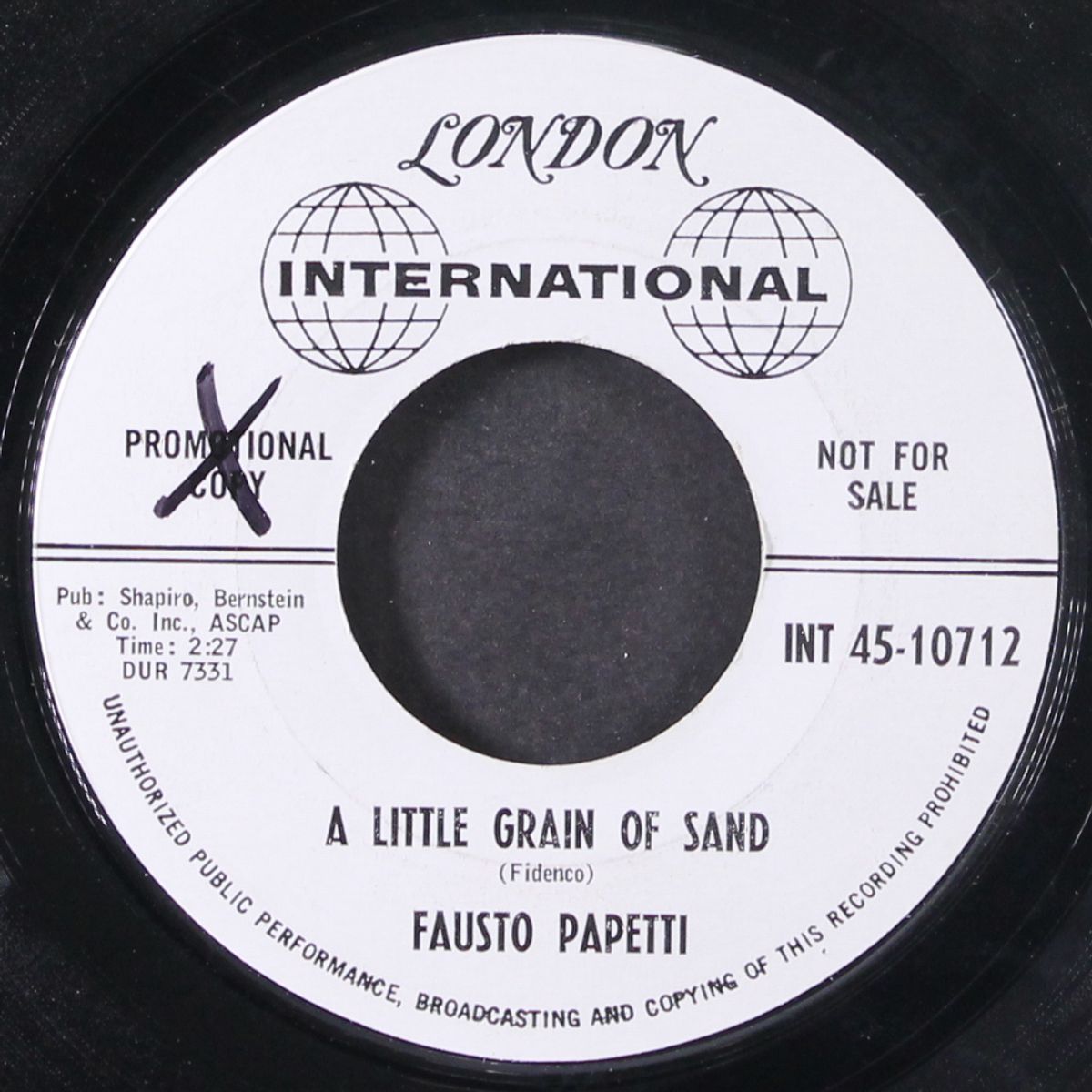 what now my love / a little grain of sand by FAUSTO PAPETTI