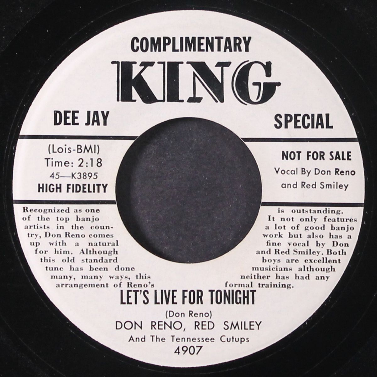 limehouse blues / let's live for tonight by RENO & SMILEY