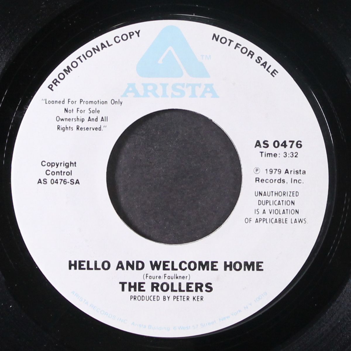 hello and welcome home / turn on the radio by ROLLERS