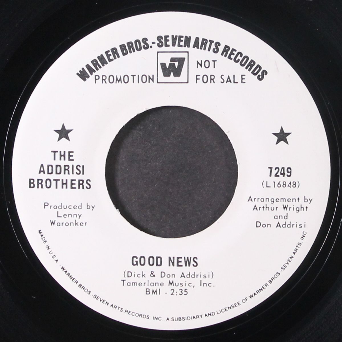 good news / time to love by ADDRISI BROTHERS