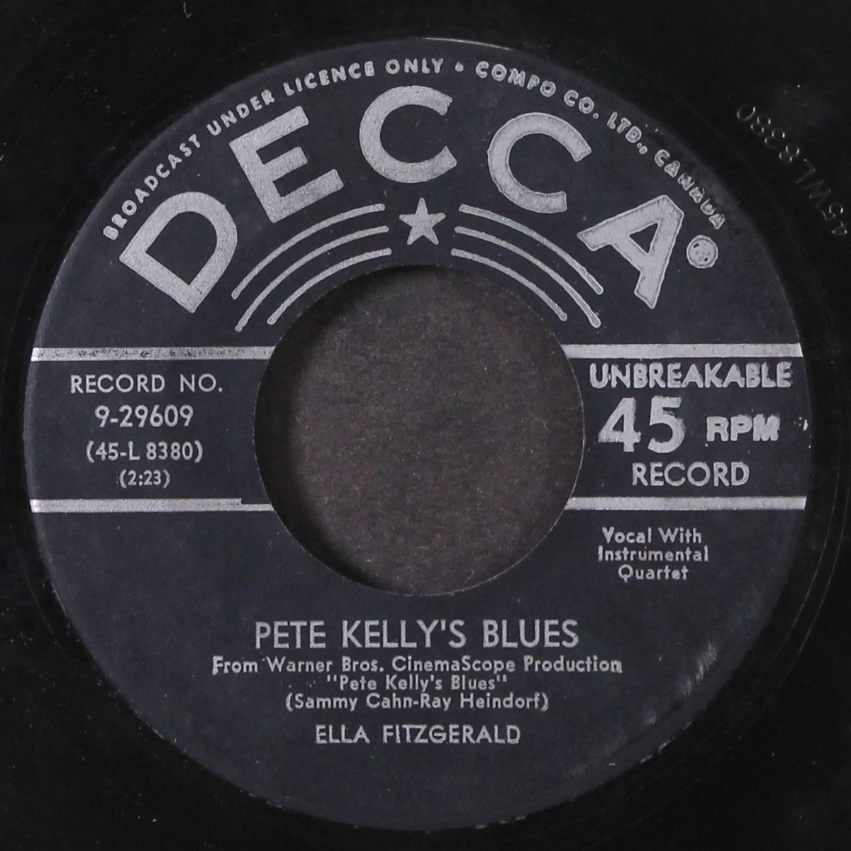 hard hearted hannah / pete kelly's blues by ELLA FITZGERALD