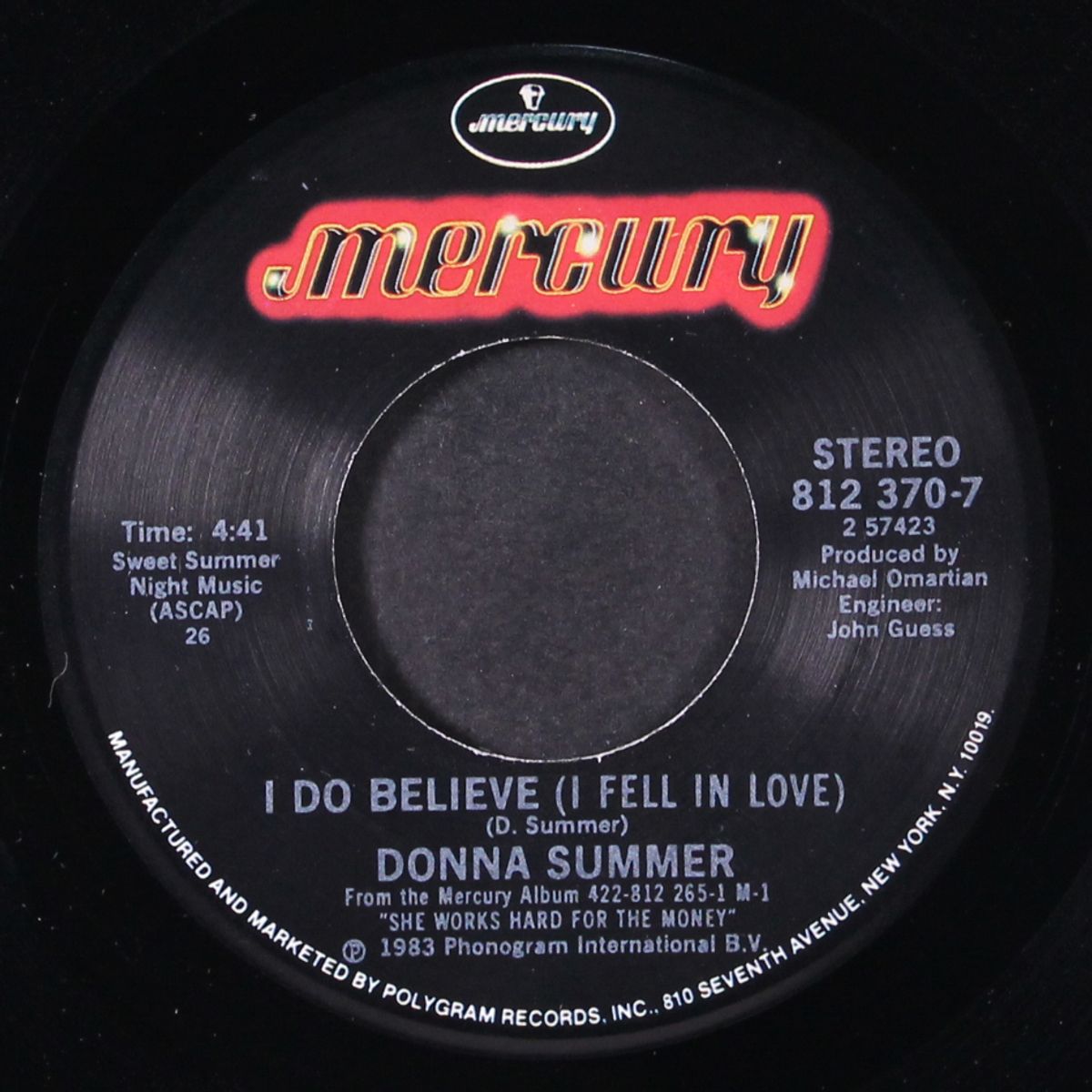 she works hard for the money / i do believe by DONNA SUMMER