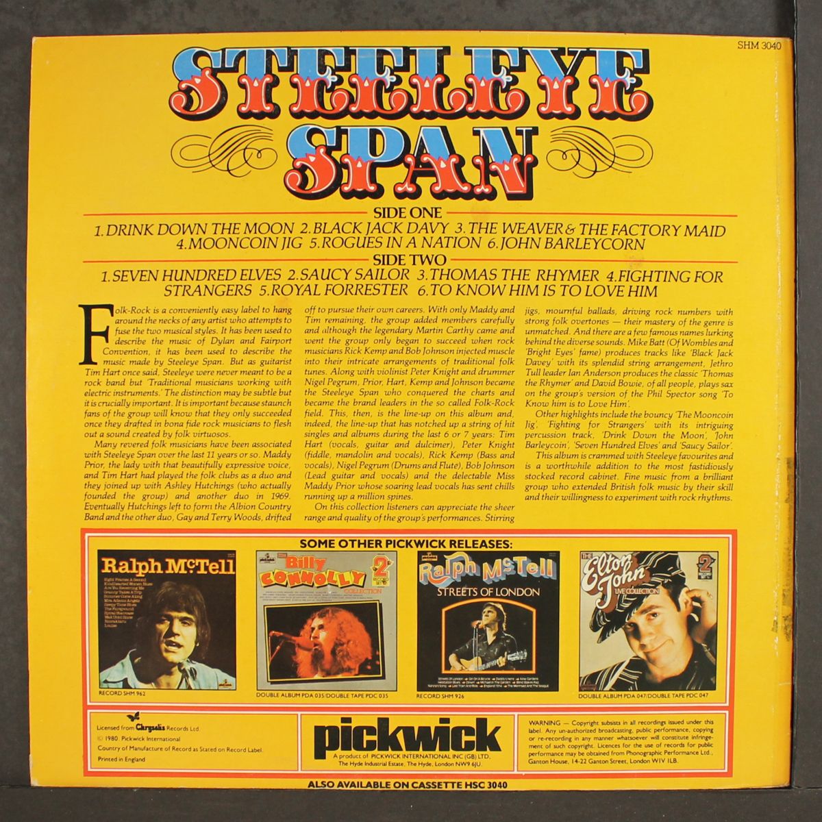 steeleye span by STEELEYE SPAN