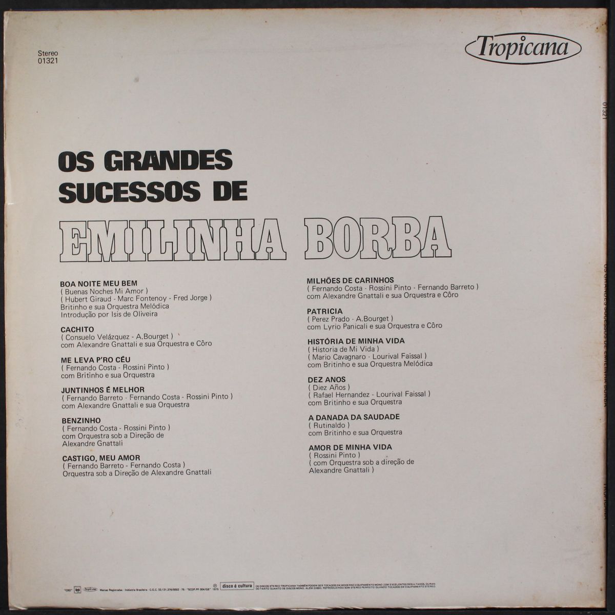 os grandes sucessos by EMILINHA BORBA