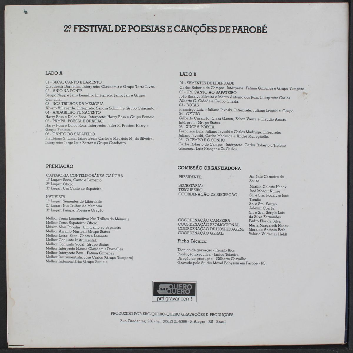 festival de poesias e cancoes de parobe 2 by VARIOUS