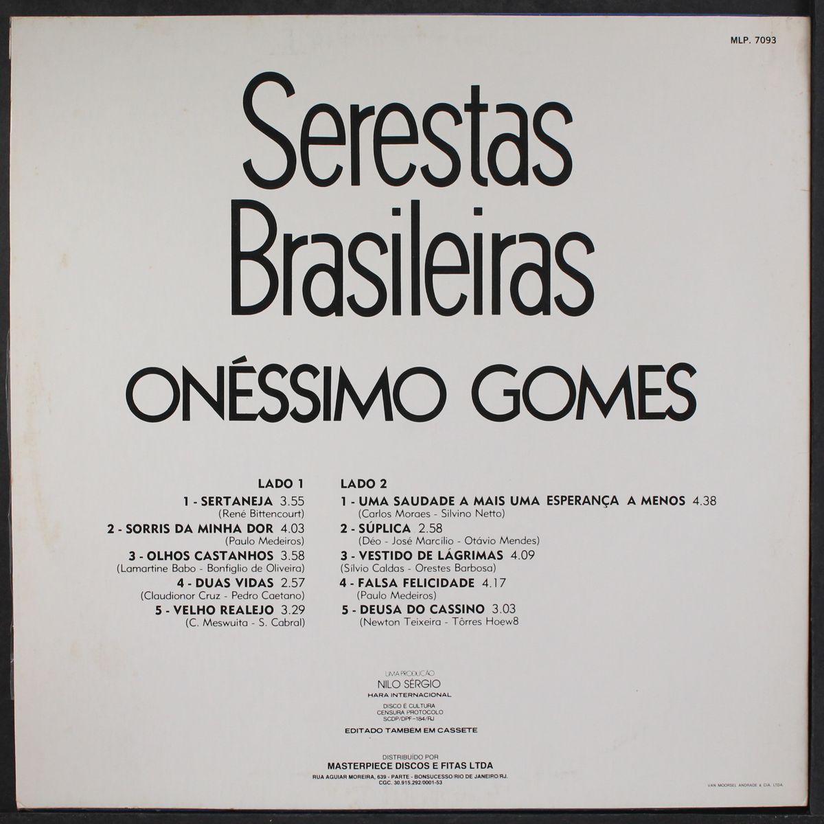 serestas brasileiras, vol. 3 by ONESSIMO GOMES