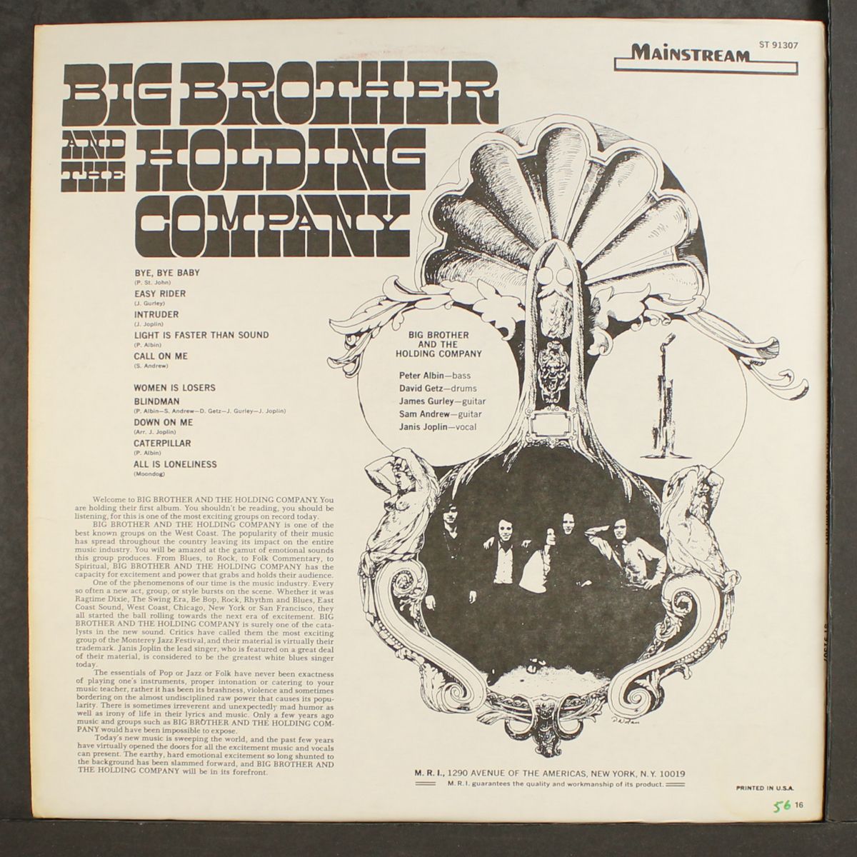 big brother & the holding company by BIG BROTHER & HOLDING COMPANY