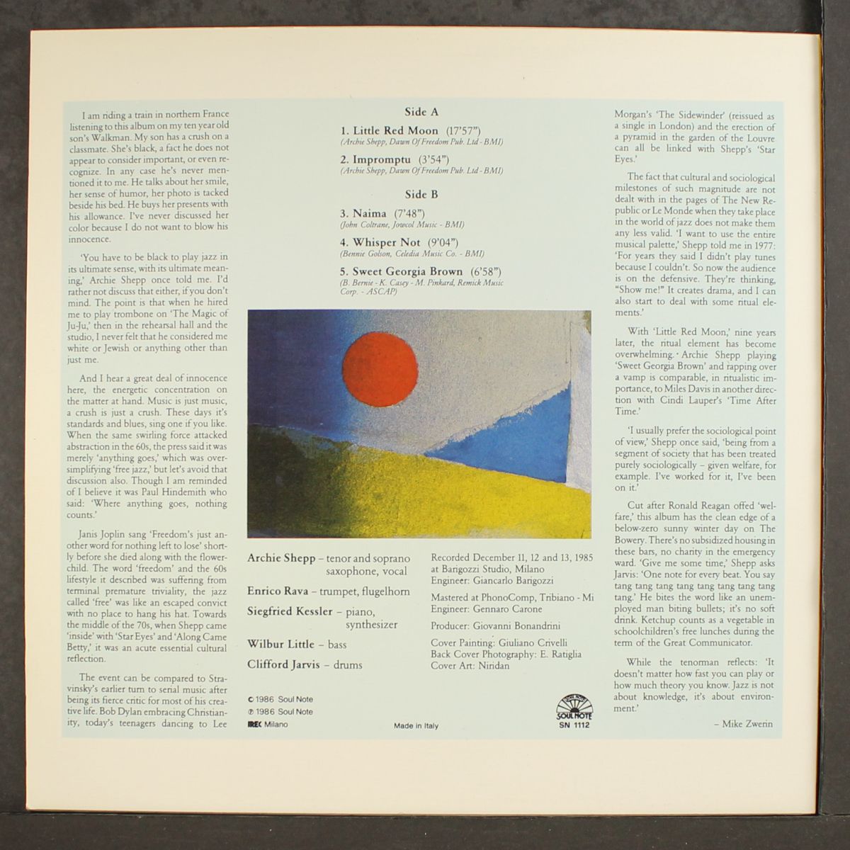 little red moon by ARCHIE SHEPP